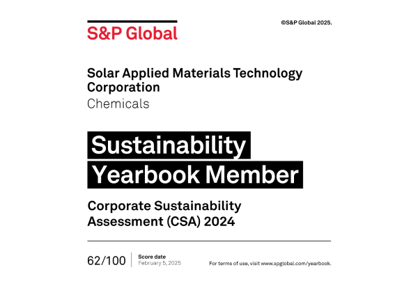 The parent company - Solar has been selected for the S&P Global 2025 Sustainability Yearbook.